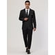 thumbnail image 3 of Blazer Lars Amadeus Slim Fit para hombre traje de un botón Negro L, 3 of 6