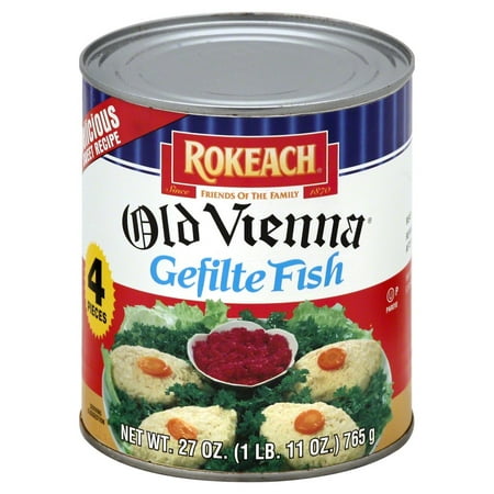 Rokeach Old Vienna Gefilte Fish, in Jelled Broth, 27
