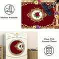 thumbnail image 5 of 1PC Floral and Ornate Area Carpet Partial Carpet, Lightweight Washable Easy-to-Tidy Carpet Mat Festival Gift, Suitable for Living Room, Bedroom, Dining Room, Study Room, Foyer, Room Accessones, 5 of 8