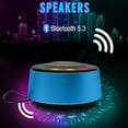 thumbnail image 3 of Yufenmy Savings,Portable Bluetooth Speaker with Lights Shower Bluetooth Speakers Waterproof with LED Lights for Home Outdoor Party Beach,Birthday Gift, 3 of 7