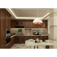 thumbnail image 3 of Aspen Creative 61040-1 Adjustable One-Light Hanging Pendant Ceiling Light, Transitional Design in Matte White Finish, Metal Dome Shade, 17 3/4" Wide, 3 of 3