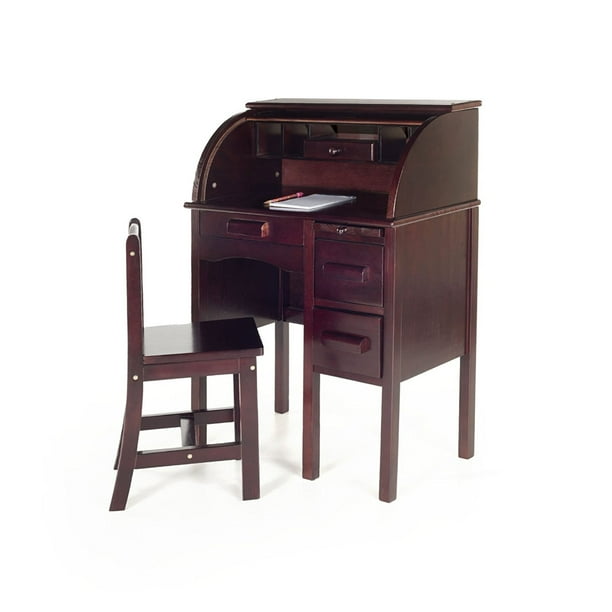 Guidecraft Jr Roll Top Desk Espresso G97302 Walmart Com