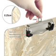 thumbnail image 4 of ALAZA Plastic Clipboard A4 Letter Size Decorative Clipboards for Students Women Men 9" x 12.5" Marble Golden, 4 of 6