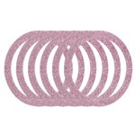Uxcell Anneau d'adaptateur magnétique, Kit de conversion de chargeur sans fil magnétique rose