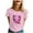 A010-Pink, variant on Caner Shirts for Women Pink Ribbon Graphic Short Sleeve Crewneck Tops Cancer Awareness Inspirational Casual Tees A001-Pink L