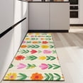 thumbnail image 4 of Pioneer Flower Floral Print Pattern Kitchen Rug Mat,Kitchen Runner Rugs Non Skid Washable,Decorative Kitchen Floor Mats for Kitchen,Sink,Laundry,17"X47", 4 of 5