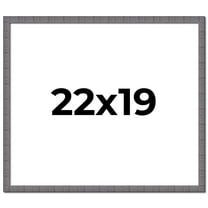 22x19 Frame Blue Kingsley Pewter Solid Wood Picture Frame Width 0.75 Inches |Interior Depth 0.5