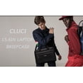 thumbnail image 2 of Maletín CLUCI de piel para hombre con portátil de 15,6 pulgadas, color negro, 2 of 7