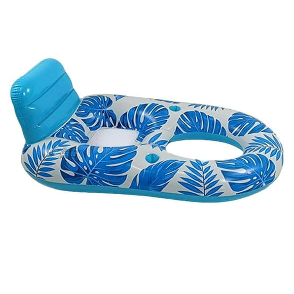 Floating Chair Inflatable Reclining Raft Bed For Pool And Beach Use Water Drift Float Outdoor Backyard Cooling