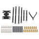 thumbnail image 2 of Juego de eslabones de aluminio mejorados, anticorrosión, a prueba de herrumbre, juego de eslabones de suspensión para Axial SCX24 1/24 modelo RC Car negro, 2 of 12