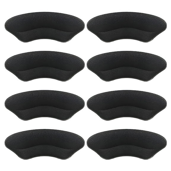 TELOLY Premium Heel Pads Inserts Grips Liner for Men Women, Back of Heel Protectors Cushions Prevent Too Big Shoe from Heel Slipping, Blisters, Filler for Loose Shoe Fit (Black)