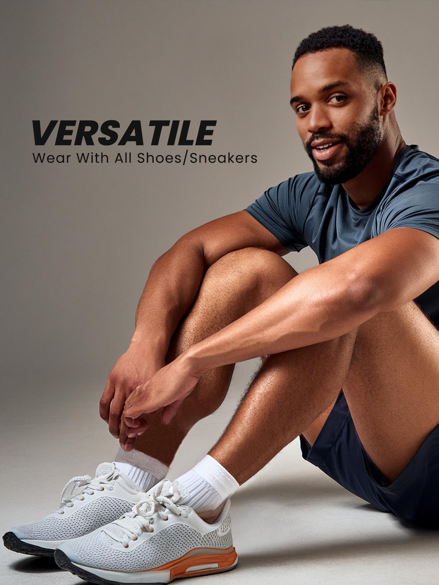Penn Men’s Cushioned Quarter Socks for Men Breathable Sports Socks for All Day Comfort, 15 Pack, White