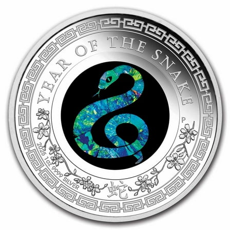 2025 Australia 1 oz Silver Opal Lunar Snake Proof