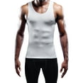 thumbnail image 4 of NELEUS Mens Compression Tank Top Athletic Workout Base Layer Undershirt 3 Pack,White,US Size XS, 4 of 5