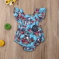 thumbnail image 2 of Gupgi Girls Casual Romper Floral Star Wars Jumpsuit, Ruffle Princess Bodysuit, 2 of 7