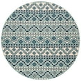 thumbnail image 4 of SAFAVIEH Veranda Luwig Southwestern Indoor/Outdoor Area Rug, 4' x 5'7", Turquoise/Blue, 4 of 10