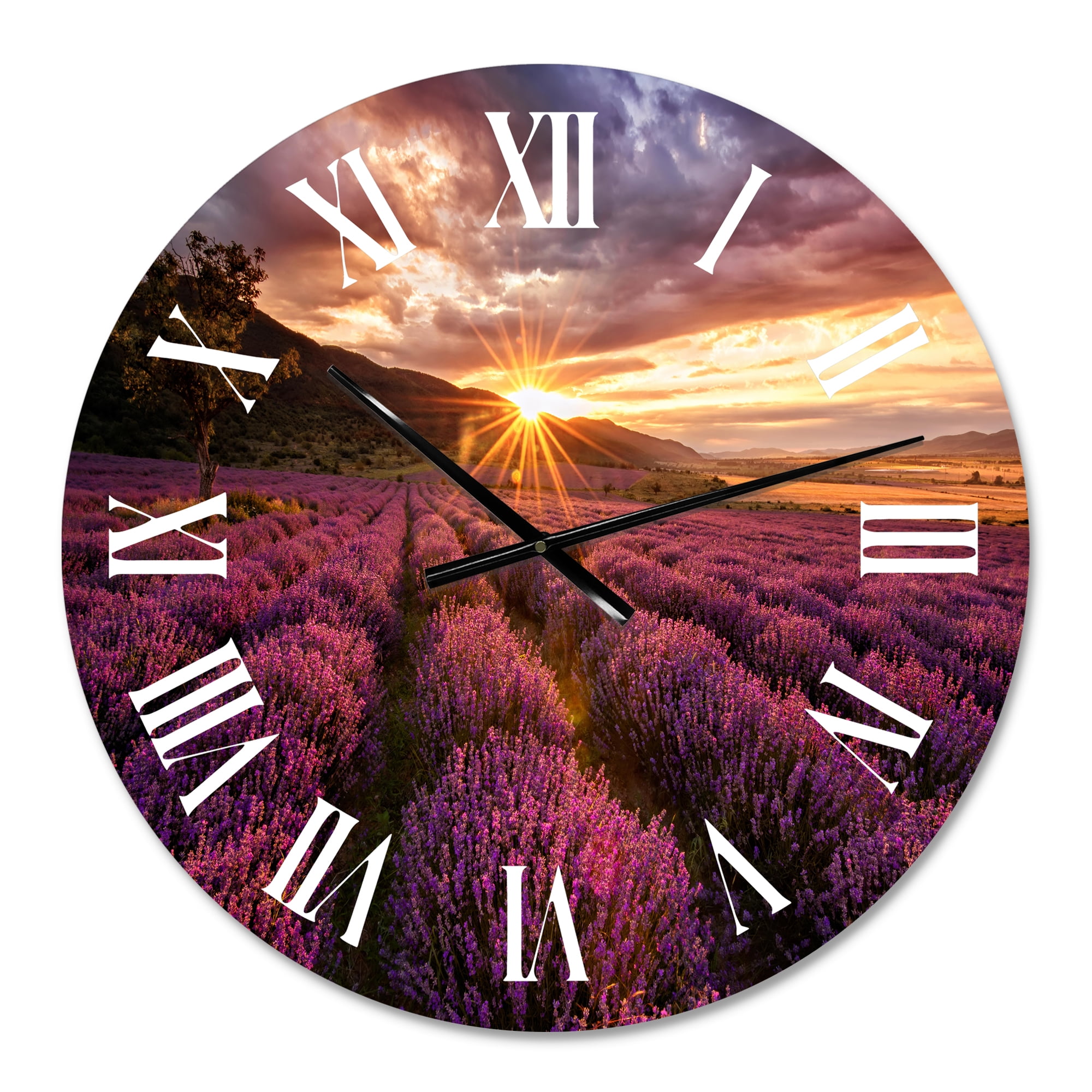 Designart 1 in Farmhouse Wall Clock