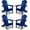 Blue, variant on PEXMOR Folding Adirondack Chair, Wood Accent Fire Pit Chair, Outdoor Patio Lounge