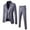 Grey, variant on Asqwmvz Solid color casual business attire mens suit jacket Men’s Suit Slim 3 Piece Suit Business Wedding Party Jacket Vest & Pants Coat Black