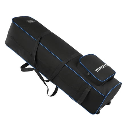 TOMSHOO Golf Bag Smooth Rolling Golf Travel Bag Cover Case Carrier with (Best Golf Bag For The Money)