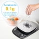 thumbnail image 4 of Báscula de Cocina Electrónica 10 kg, Báscula de Precisión con Pantalla LCD hasta 0,1 g, Báscula de Alimentos de Acero Inoxidable para Cocinar, 4 of 8