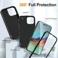 thumbnail image 3 of ELEHOLD for iPhone 11 Pro Max, Hard PC Case,Rugged Shockproof PC Bumper Heavy Duty 3-Layer Protection Soft Silicone Rubber Full Body Protection Case Cover(without Screen Protector), E, 3 of 7