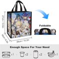 thumbnail image 4 of Genshin Impact Insulated Lunch Bag Cooler Bag Grocery Thermal Bags Reusable Lunch Boxes for Office, Work, Picnic, Hiking, 4 of 8