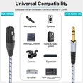 thumbnail image 2 of Cable de interconexión JOLGOO XLR hembra a conector TRS de 6,35 mm, 1 m, 2 of 6