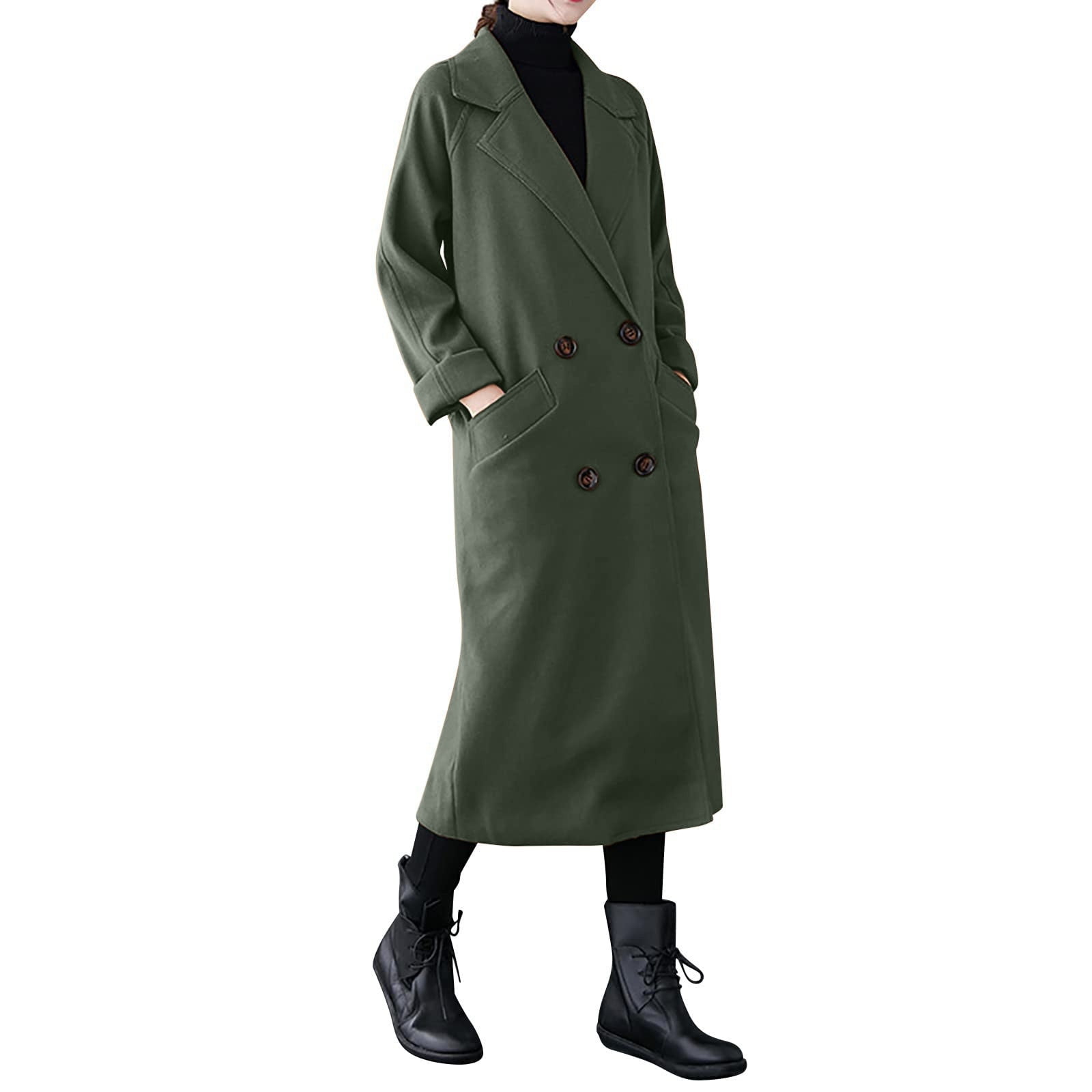 ♡リコ♡ ★TODAYFUL Wool Over Coat Amazon.com: utcoco Women Cropped Wool Coats Warm Pea Coat