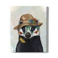 thumbnail image 1 of Badger And Flower Glasses Wrapped Canvas  -Fab Funky Designs,, 1 of 3