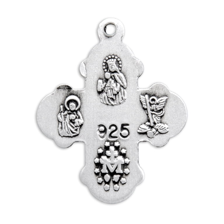 Sterling Silver Four-Way Medal - Walmart.com