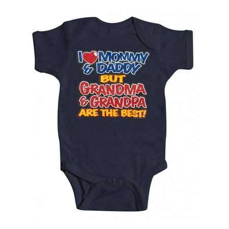 

Baby Grandma & Grandpa Bodysuit - Navy - 6M