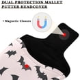 thumbnail image 3 of Haosy Silhouette Bats Golf Mallet Putter Cover Strong Magnetic Leather Golf Club Headcover Closure, 3 of 7