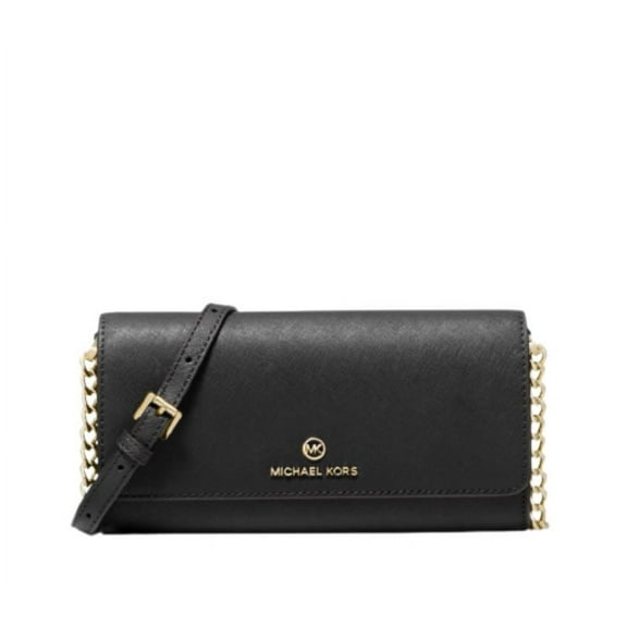 Michael Kors Small Saffiano Leather Convertible Crossbody Bag (Black) 38F1Ct9C9L