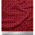 thumbnail image 1 of Soimoi Velvet Fabric French Horn Musical Instrument Print Fabric by The Yard 58 Inch Wide, 1 of 1