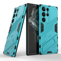 for Samsung Galaxy S25 Ultra Case, Kickstand Rugged Shockproof TPU Matte Textured All-Inclusive Lens Protective Shell Hard PC Back Cover Sturdy Phone Case for Samsung Galaxy S25 Ultra, Blue