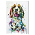 thumbnail image 3 of Basset Fauvede Bretagne Canvas Wall Art, Modern Cute Colorful Basset Fauvede Bretagne Canvas Dog Art Pictures Wall Decor for Kids Bedroom Decoration Unframed 8x12 inches, 3 of 5
