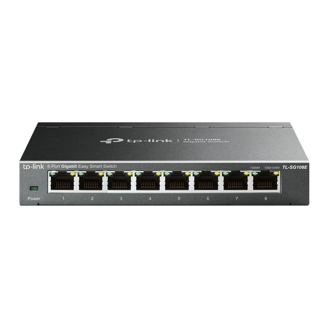 TP-LINK TL-SG108E No administrado L2 Gigabit Ethernet (10/100/1000) Negro TP-Link TL-SG108E