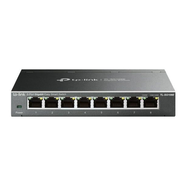 TP-LINK TL-SG108E No administrado L2 Gigabit Ethernet (10/100/1000) Negro TP-Link TL-SG108E