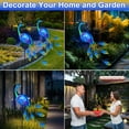 thumbnail image 7 of Great Sun 32" Peacock Solar Garden Lights，Solar Peacocks Garden Decor, Outdoor Stake Lights Waterproof,Landscape with Crackle Glass Ball for Yard Patio Pathway, 7 of 7