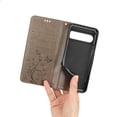 thumbnail image 6 of Designed for Google Pixel 8 Pro Case, Wrist Strap Flip Kickstand PU Leather Wallet Case Cash Card Slots Holder, Protective Shockproof Pattern Women Cover for Google Pixel 8 Pro, Gray, 6 of 7