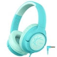 thumbnail image 1 of Auriculares iClever Kids con cable de 85 dBA, volumen seguro, color verde, 1 of 7