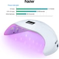 thumbnail image 5 of Lámpara secadora de uñas LED, secador de uñas UV portátil, secador de uñas profesional con temporizador automático y pantalla LCD, lámpara UV para uñas de gel, esmalte de gel semipermanente y esmalte, 5 of 5