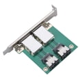 thumbnail image 1 of Server Adapter Board, Dual Mini Mini  36P-26P PCI Adapter Board Durable Converter Board Environmental  SFF-8087 To SFF-8088  For Computer Accessories, 1 of 8
