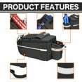 thumbnail image 3 of GASTROPOD Bike Bag,Waterproof Rear Bike Rack Bag with Large Capacity for Bicycles,Black, 3 of 6