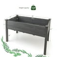 thumbnail image 5 of Costway Wooden Raised Vegetable Garden Bed Elevated Grow Vegetable Planter Grey, 5 of 10