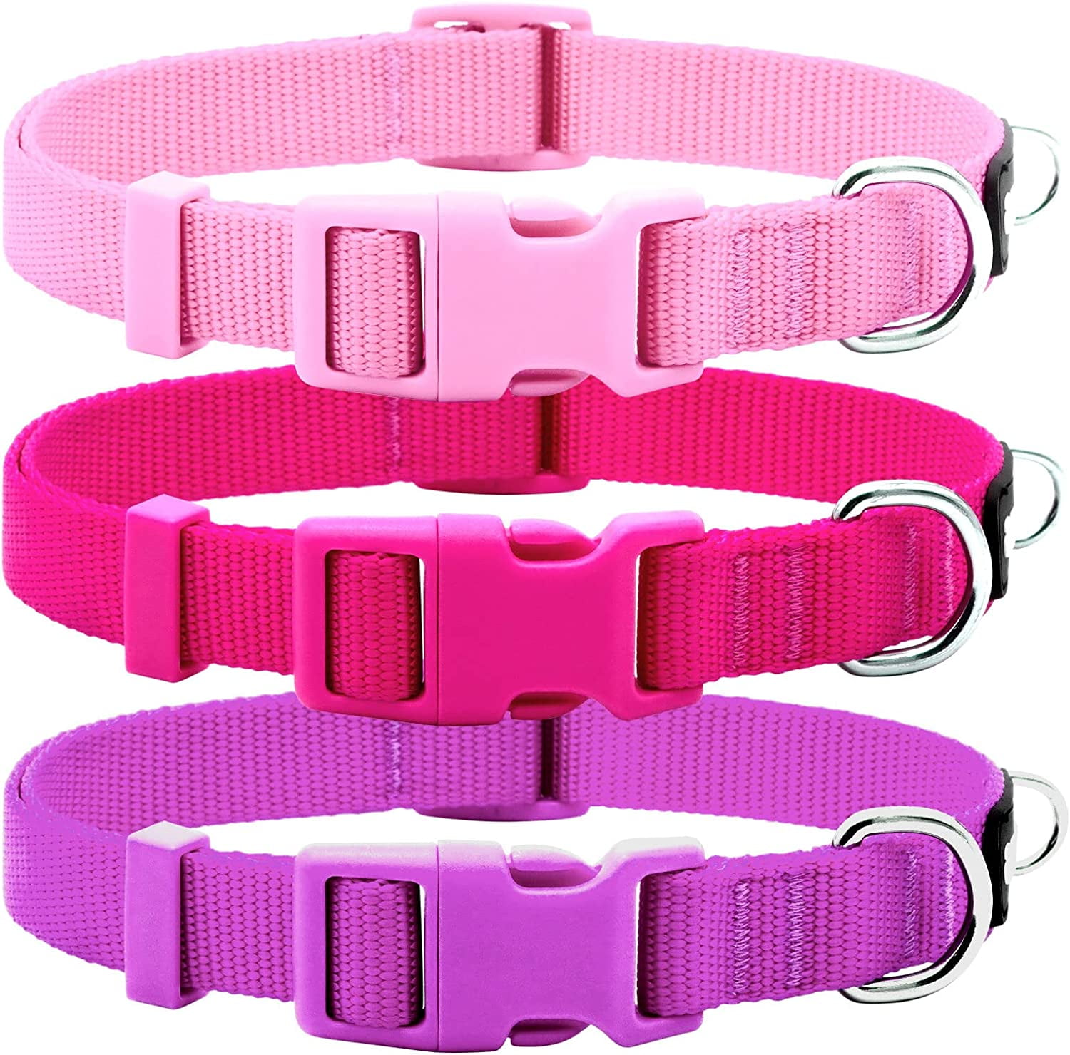 3 Pack Dog Collars Soft Comfortable Dog Collars for Small Medium and