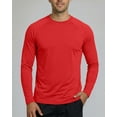 thumbnail image 3 of Real Essentials 4 Pack: Mens Long Sleeve Rash Guard Shirt Running Swimwear UPF 50+ Sun Protection (Big & Tall), 3 of 6