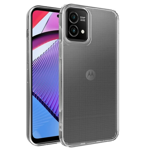 For Motorola Moto G Power 5G 2023 Hybrid Transparent Thick TPU Rubber Silicone Minimalistic Gel Shockproof Slim Back Cover ,Xpm Phone Case [ Clear ]