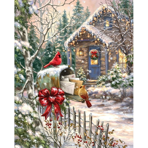 Springbok 1000 Piece Cardinal Cottage Jigsaw Puzzle for Adults - Made in USA